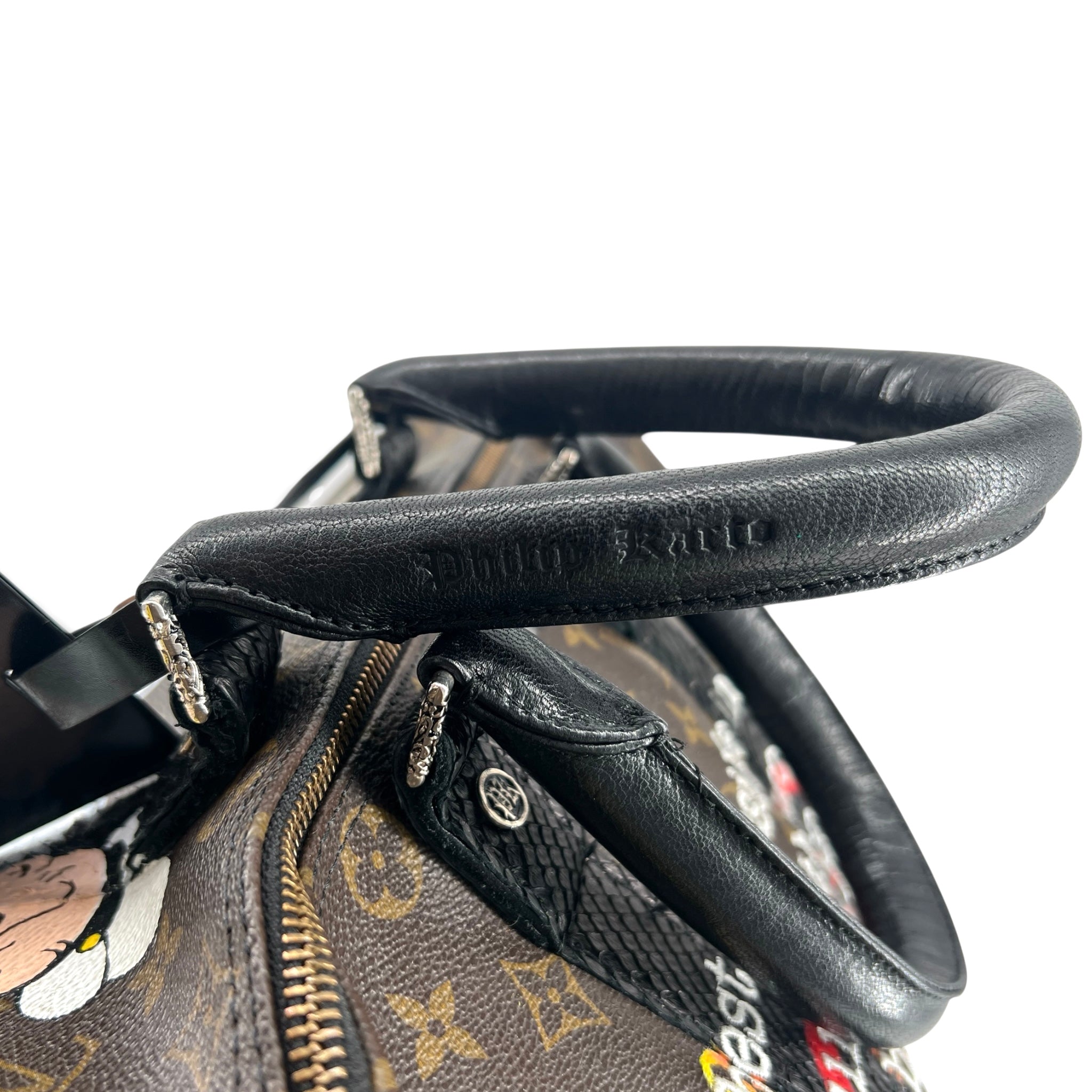 Louis Vuitton x Phillip Karto 2020s Pop Art Painted Monogram Keepall 45, handles