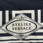 Gianni Versace S/S 1991 'Opera Balletto Teatro Cinema' Print Silk Scarf, signature