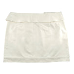 Tom Ford for Gucci S/S 2003 White Belted Utility Mini Skirt, flat