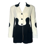 Moschino Cheap & Chic 1990's Two Tone Puzzle Piece Blazer