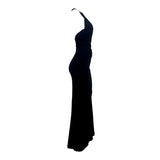 DSquared 2000S Black Jersey Halter Gown