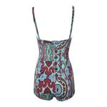 1950's Paisley Pin-Up One Piece Swimsuit, back