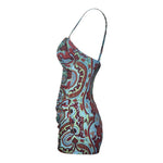 1950's Paisley Pin-Up One Piece Swimsuit, side 2
