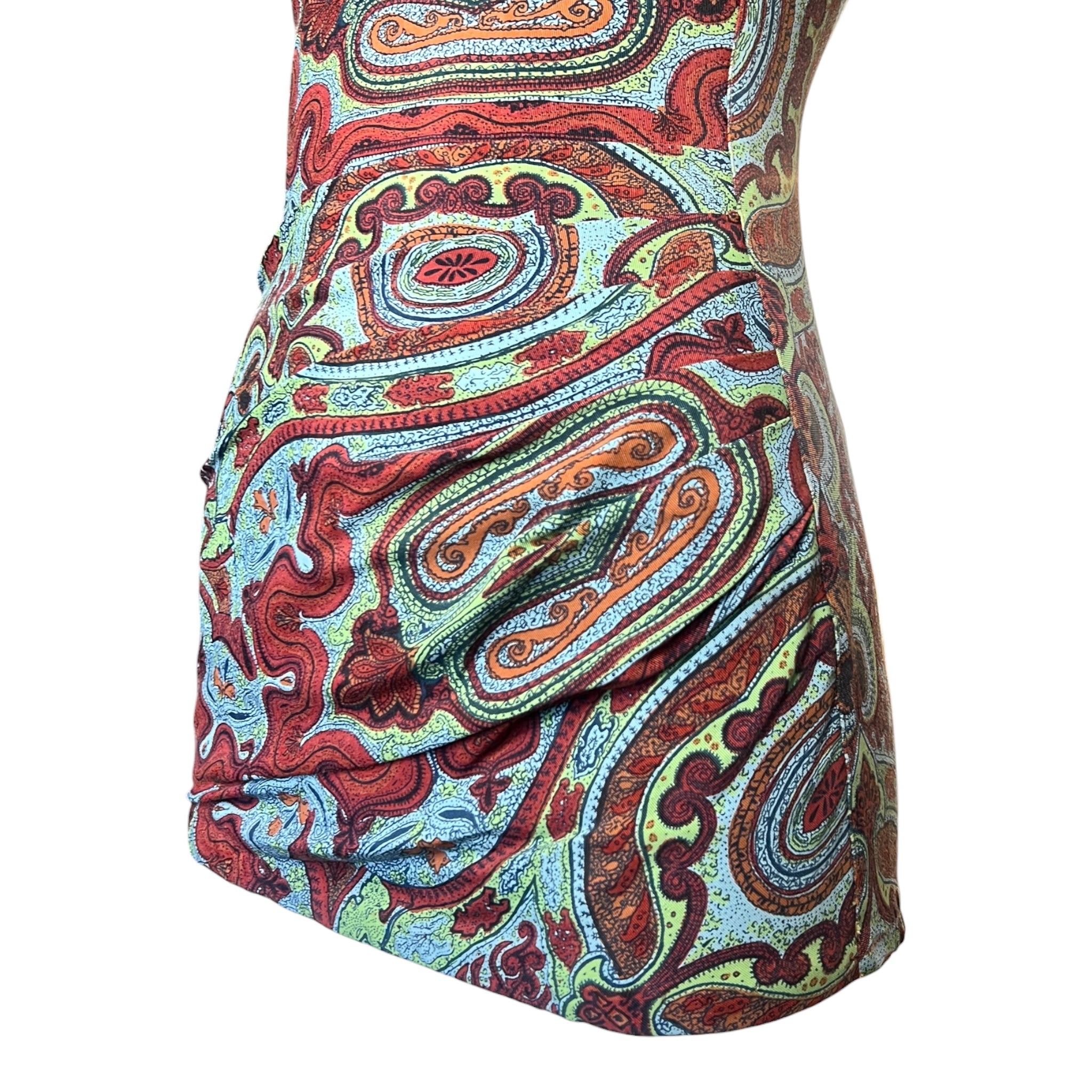 1950's Paisley Pin-Up One Piece Swimsuit, bottom