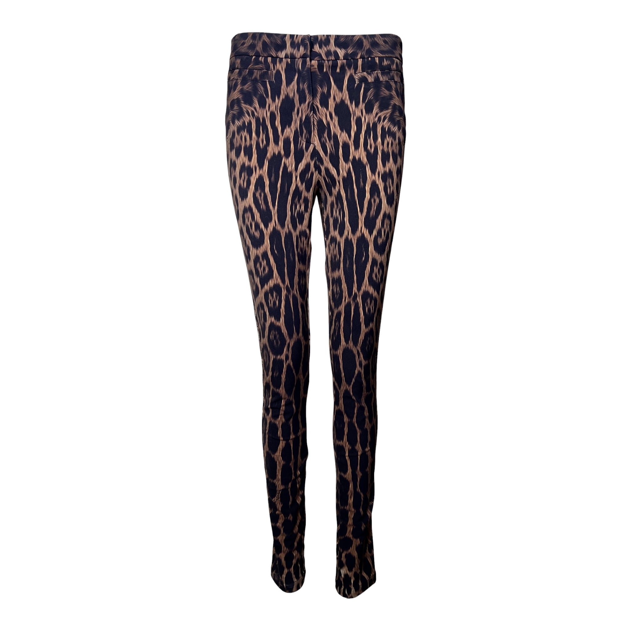 Roberto Cavalli 2000's Leopard Print Skinny Pants