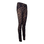 Roberto Cavalli 2000's Leopard Print Skinny Pants, slight side