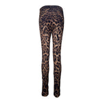 Roberto Cavalli 2000's Leopard Print Skinny Pants, back