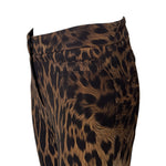 Roberto Cavalli 2000's Leopard Print Skinny Pants, waist