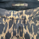 Roberto Cavalli 2000's Leopard Print Skinny Pants, label