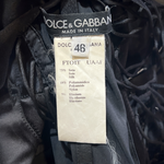 Dolce & Gabbana S/S 2003 Black Satin Corset Top, label