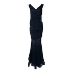 Espen Salberg 2020s Black Stretch Jersey Mermaid Gown w/Peek-A-Boo Back