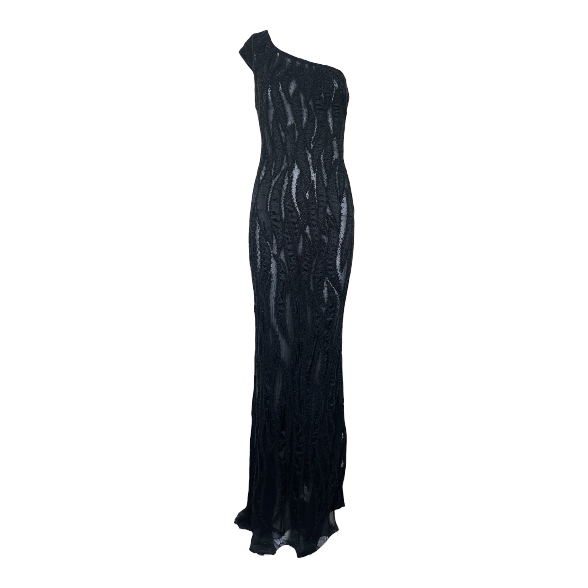 Lorena Sarbu 2010s Heavily Beaded Black Gown
