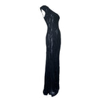 Lorena Sarbu 2010s Heavily Beaded Black Gown, side