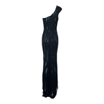 Lorena Sarbu 2010s Heavily Beaded Black Gown, back
