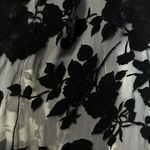 R13 2020s Devoré Velvet Flannel Trim Smoking Robe, detail