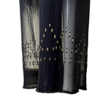Joan Vass 1990s Unique Chiffon Dress Pant Ensemble, pants hem