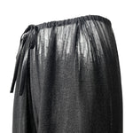 Joan Vass 1990s Unique Chiffon Dress Pant Ensemble, pants detail