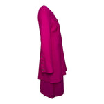 Christian Lacroix 1990s Hot Pink Skirt Suit, side