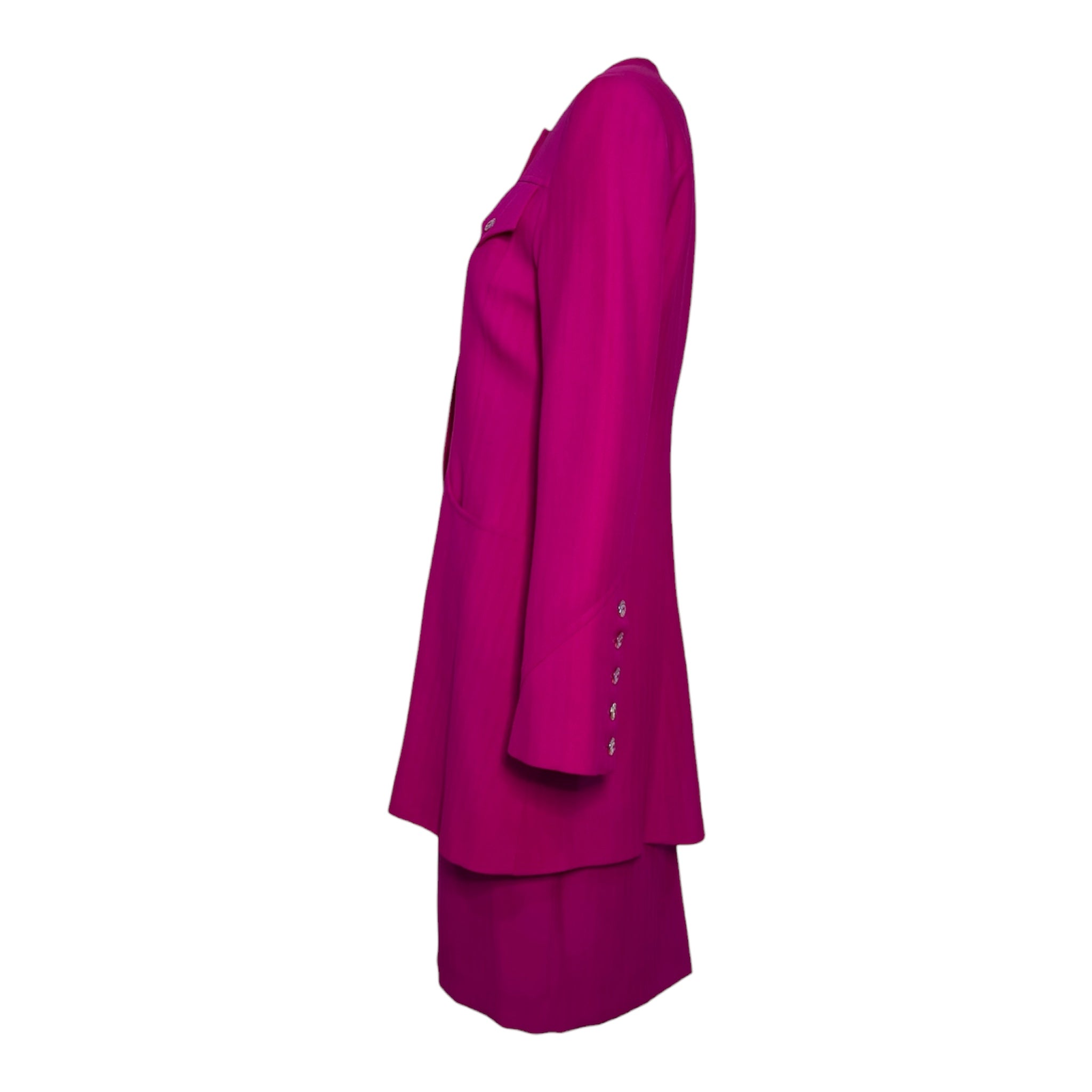 Christian Lacroix 1990s Hot Pink Skirt Suit, side 2