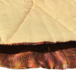 Yohji Yahmamoto F/W 2000 Copper Paisley Silk Brocade Jacket, close up hem