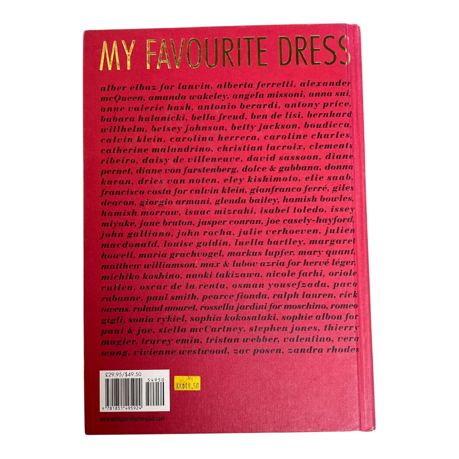 My Favorite Dress, back cover