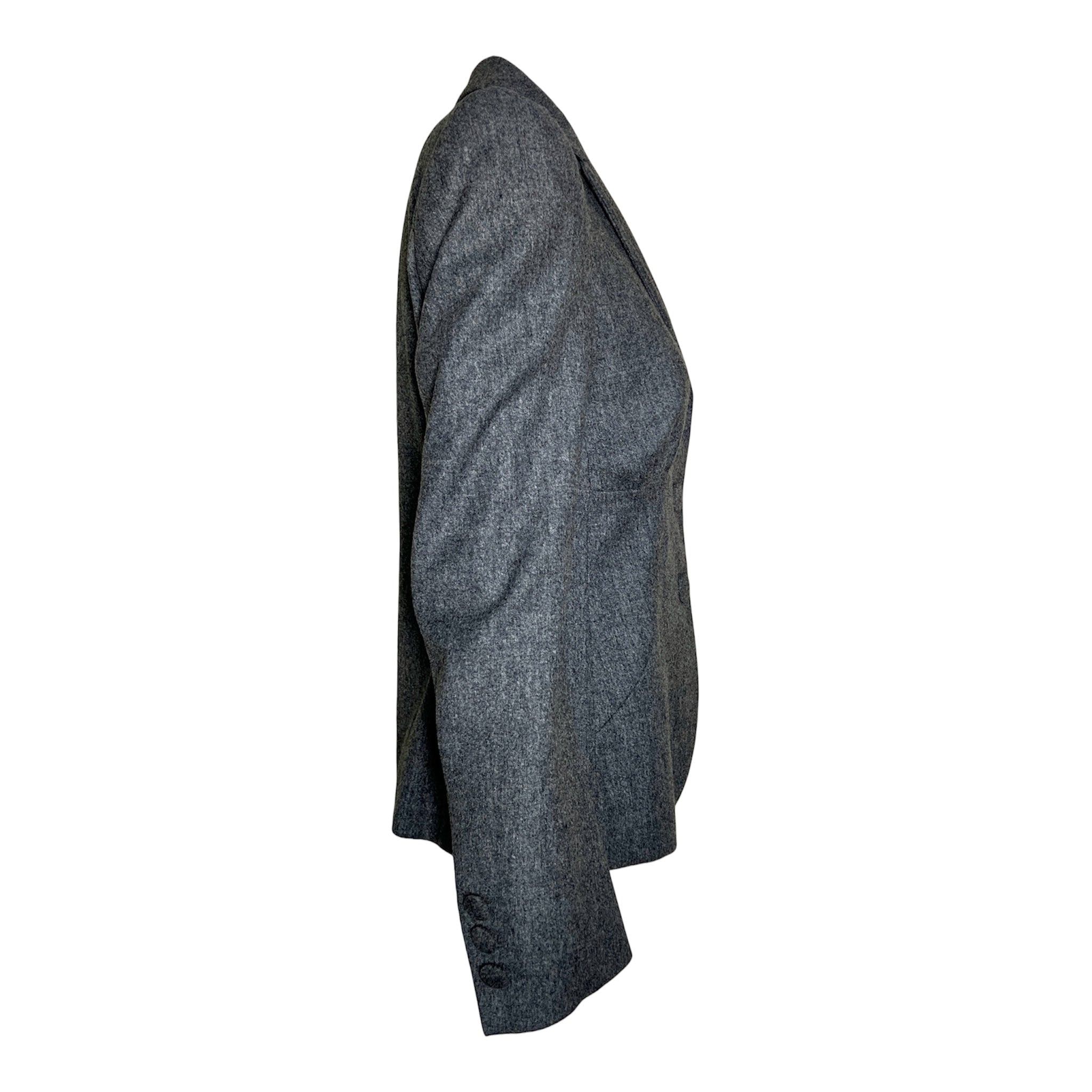 Moschino Couture 1990's Grey "Secret Desire" Skirt Suit, jacket side