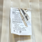 Comme des Garçons S/S 2002 Cream and White Layered Ruffled Buckle Wrap Skirt, label tag