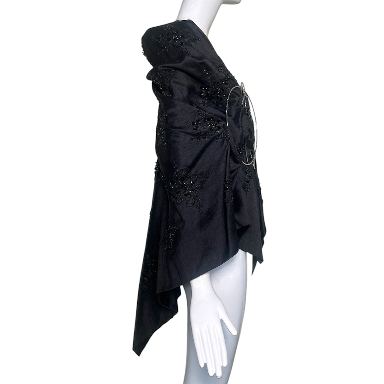 Junya Watanabe Comme des Garçons F/W 1999 Black Tunic with Chrome Rings, side 3