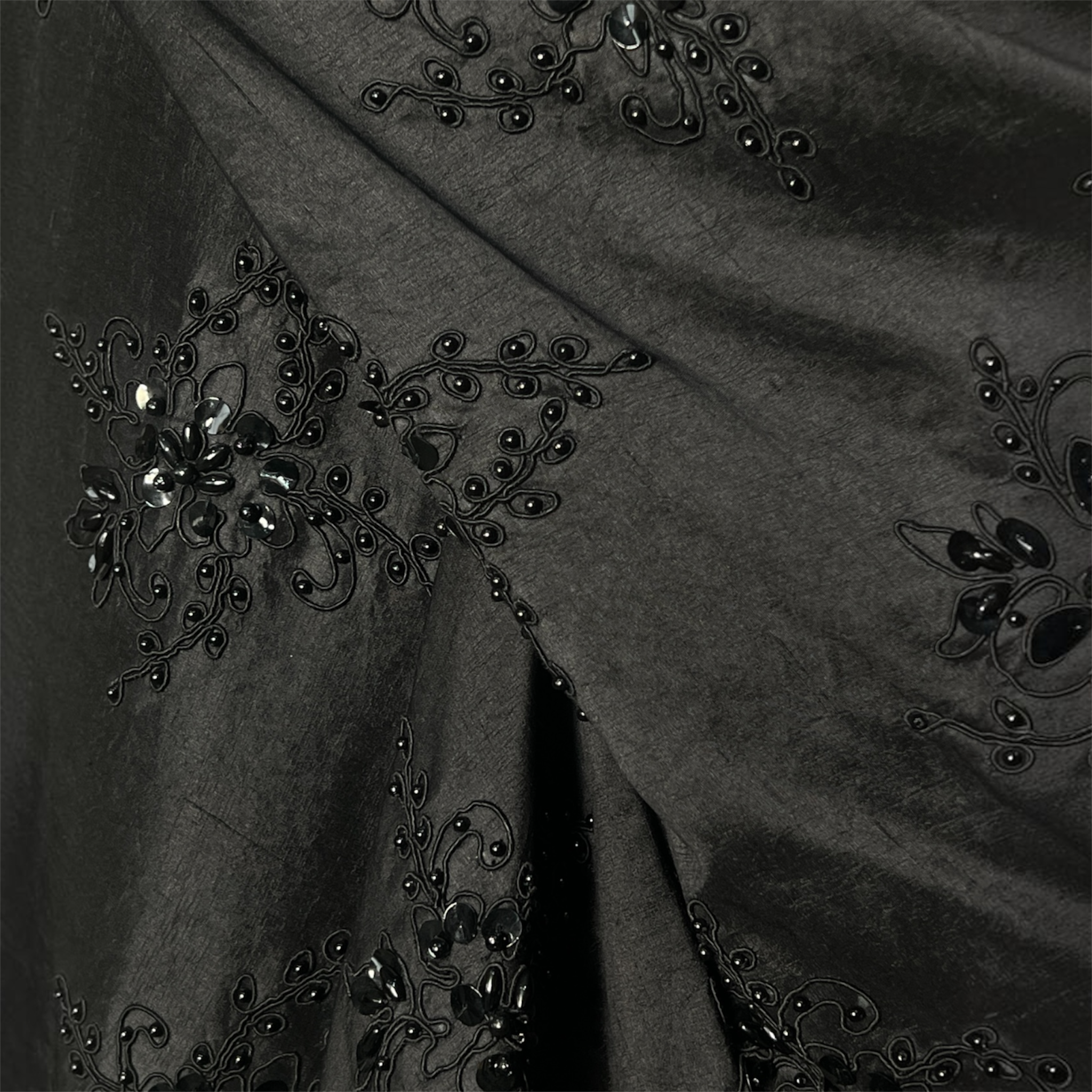 Junya Watanabe Comme des Garçons F/W 1999 Black Tunic with Chrome Rings, detail 2