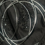 Junya Watanabe Comme des Garçons F/W 1999 Black Tunic with Chrome Rings, detail