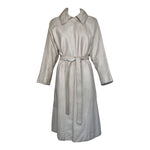 Bonnie Cashin for Sills Spring 1968 Beige Leather Belted Coat