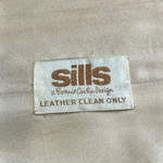 Bonnie Cashin for Sills Spring 1968 Beige Leather Belted Coat, label
