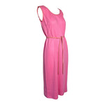 Bonnie Cashin for Sills 1966 Knit Jersey Grey Jacket and Pink Dress Ensemble, dress side