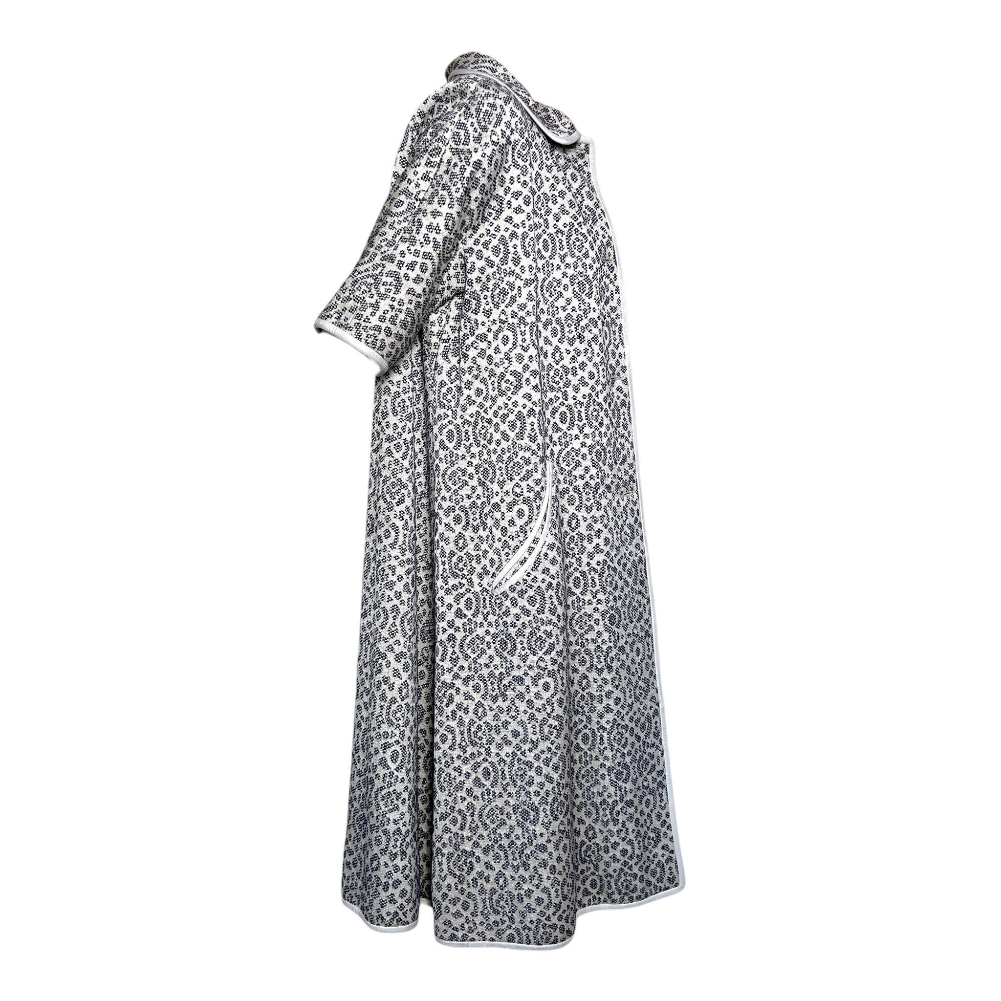 Bonnie Cashin for Sills 1966 Knit Jersey Grey Jacket and Pink Dress Ensemble, coat side