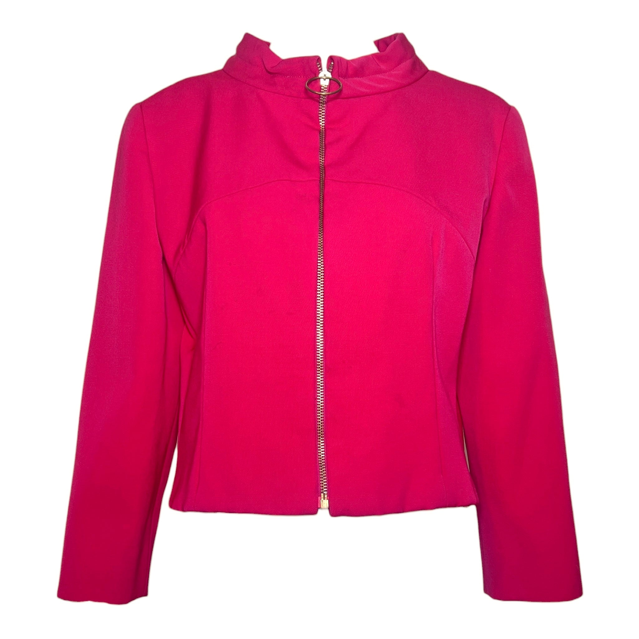 Emilio Pucci 1965 Hot Pink Braniff Stewardess Skirt Suit Uniform, jacket alone