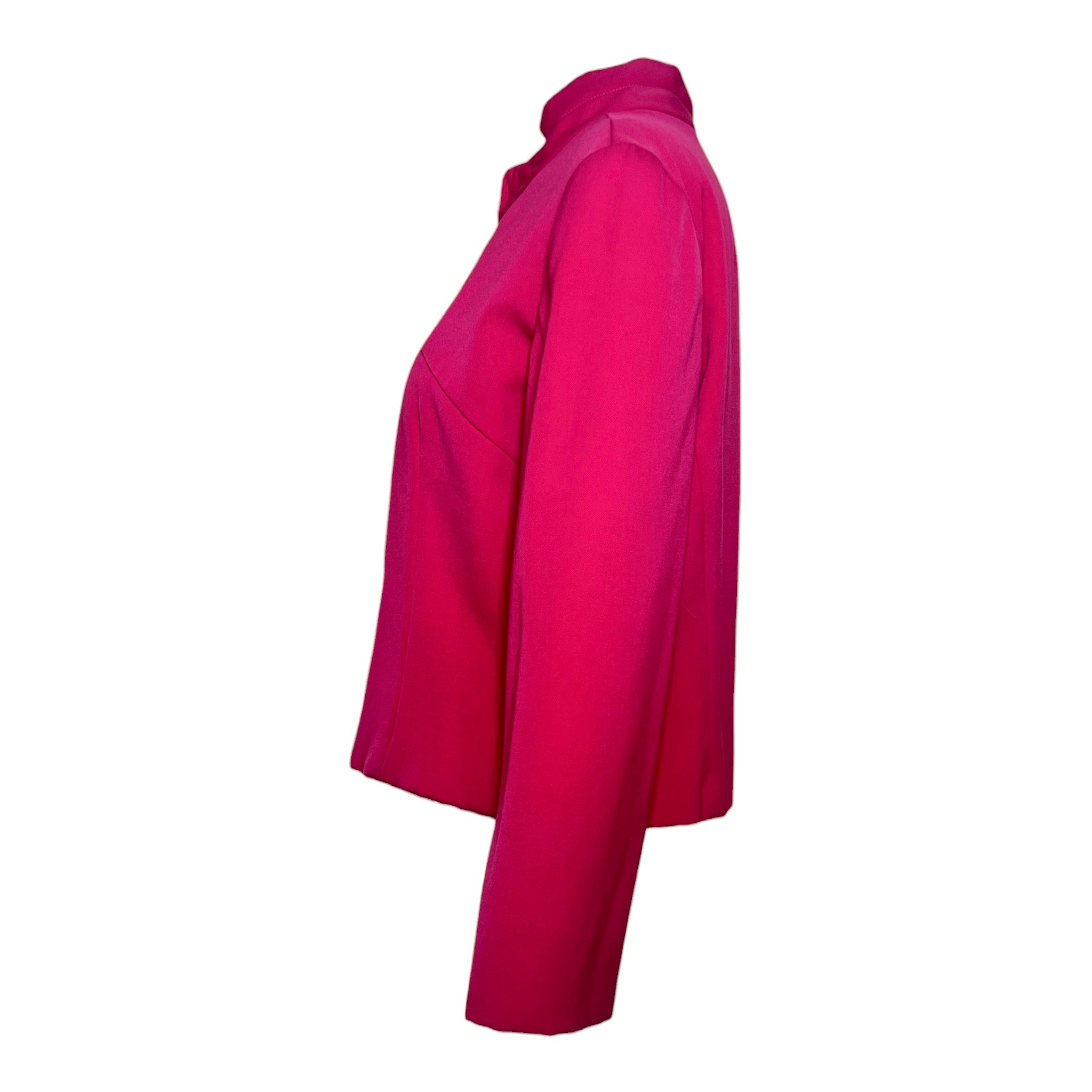 Emilio Pucci 1965 Hot Pink Braniff Stewardess Skirt Suit Uniform, jacket side