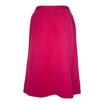 Emilio Pucci 1965 Hot Pink Braniff Stewardess Skirt Suit Uniform, skirt back