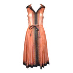 Bonnie Cashin 1950's Apricot Cotton Day Dress