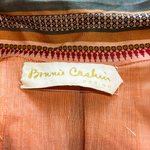 Bonnie Cashin 1950's Apricot Cotton Day Dress, label