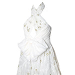 Giambattista Valli S/S 2024 White Floral Embroidered Halter Gown, BODICE