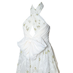 Giambattista Valli S/S 2024 White Floral Embroidered Halter Gown, top