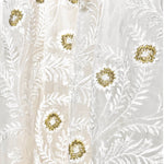 Giambattista Valli S/S 2024 White Floral Embroidered Halter Gown, detail