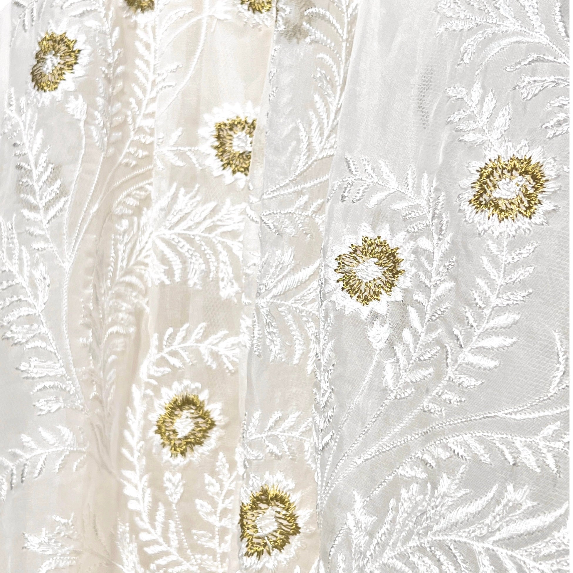 Giambattista Valli S/S 2024 White Floral Embroidered Halter Gown, detail