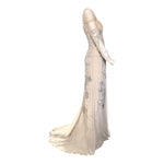 Georges Hobieka 2025 Greige Crystal Embellished Corseted Gown, side 2