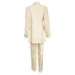 Vivienne Westwood Late 1990s/Early Y2K Wool Gabardine Double Breasted Pant Suit, back