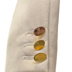 Vivienne Westwood Late 1990s/Early Y2K Wool Gabardine Double Breasted Pant Suit, sleeve cuff