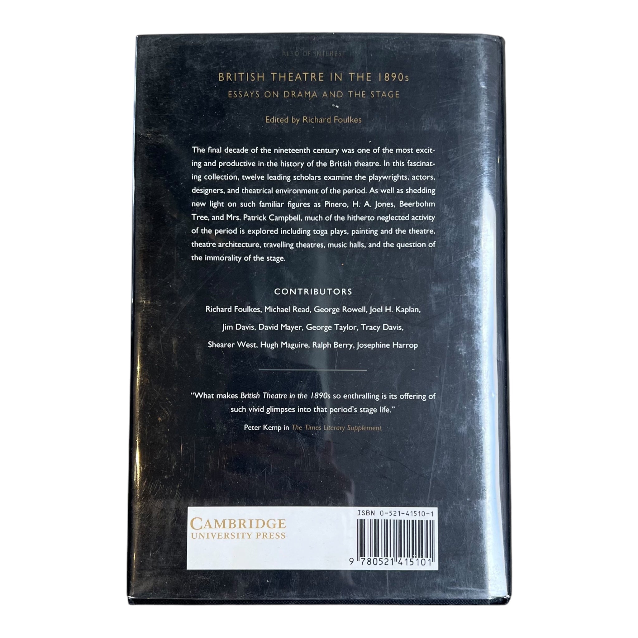 Theatre & Fashion by Oscar Wilde to the Suffragettes, back cover
