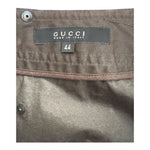 Gucci Y2K Cotton Dark Charcoal BrownBlend Pirate Pants, label