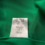 Gucci 2007 Matte Jersey Kelly Green Dress, tag