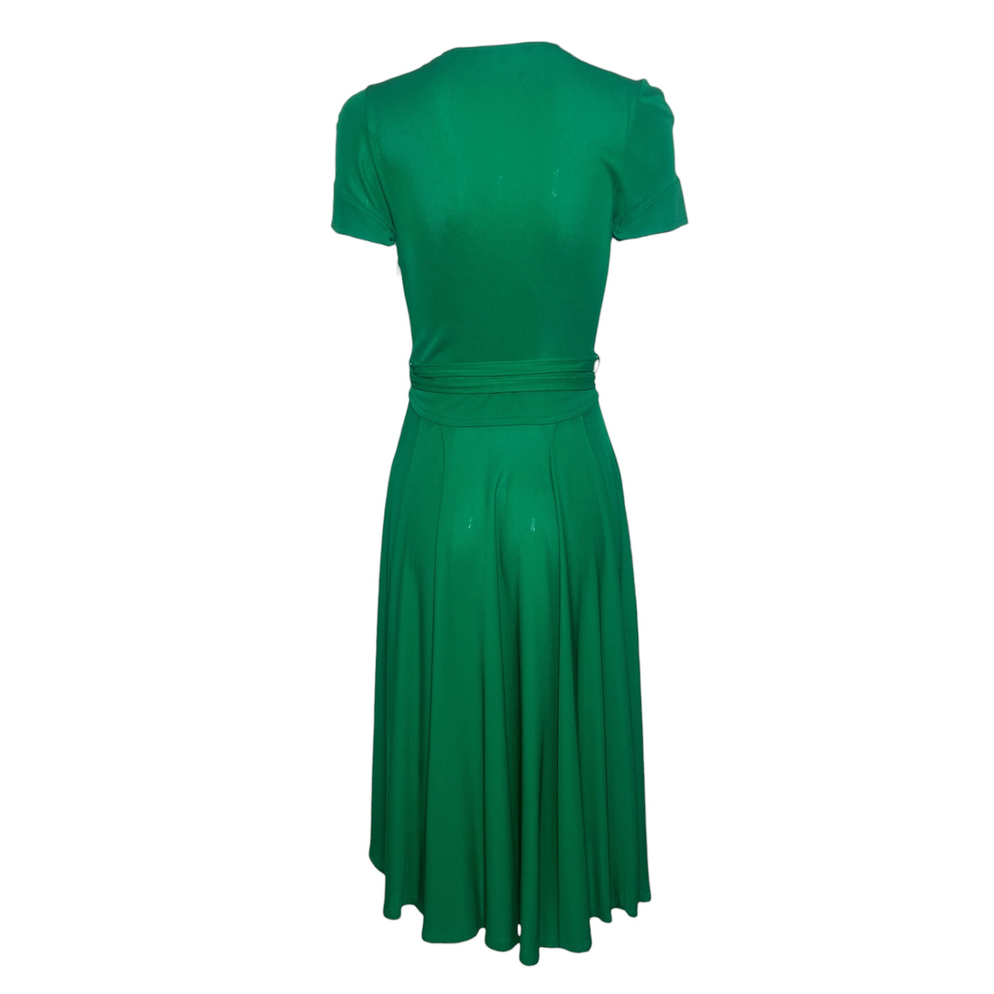 Gucci 2007 Kelly Green Matte Jersey Dress, back